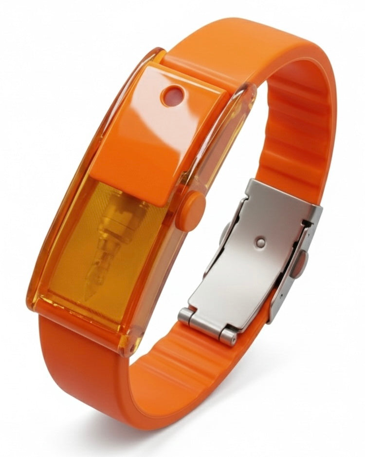 Pulsera Atomizadora de Fragancias - Naranja Nuclear