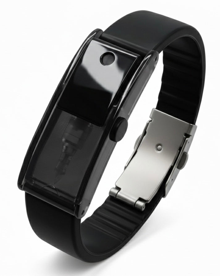 Pulsera Atomizadora de Fragancias - Negro Azabache