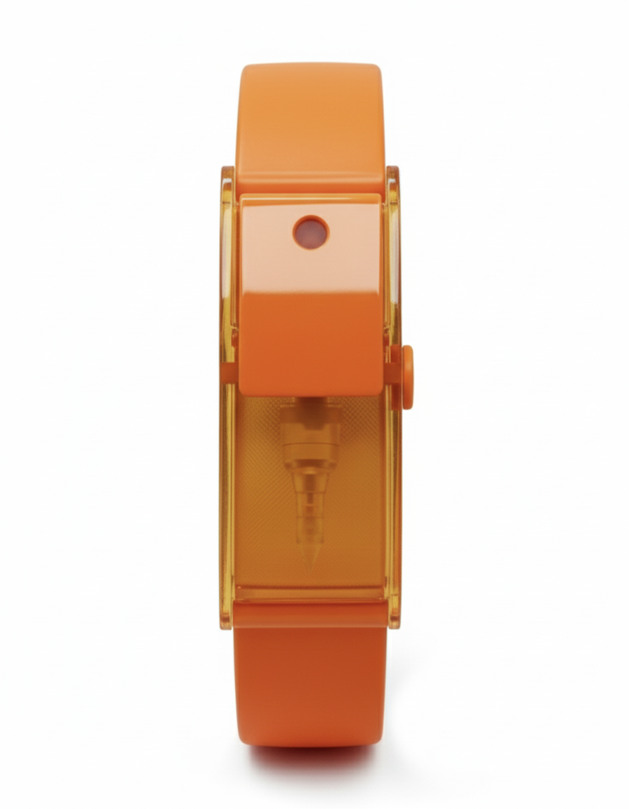 Pulsera Atomizadora de Fragancias - Naranja Nuclear