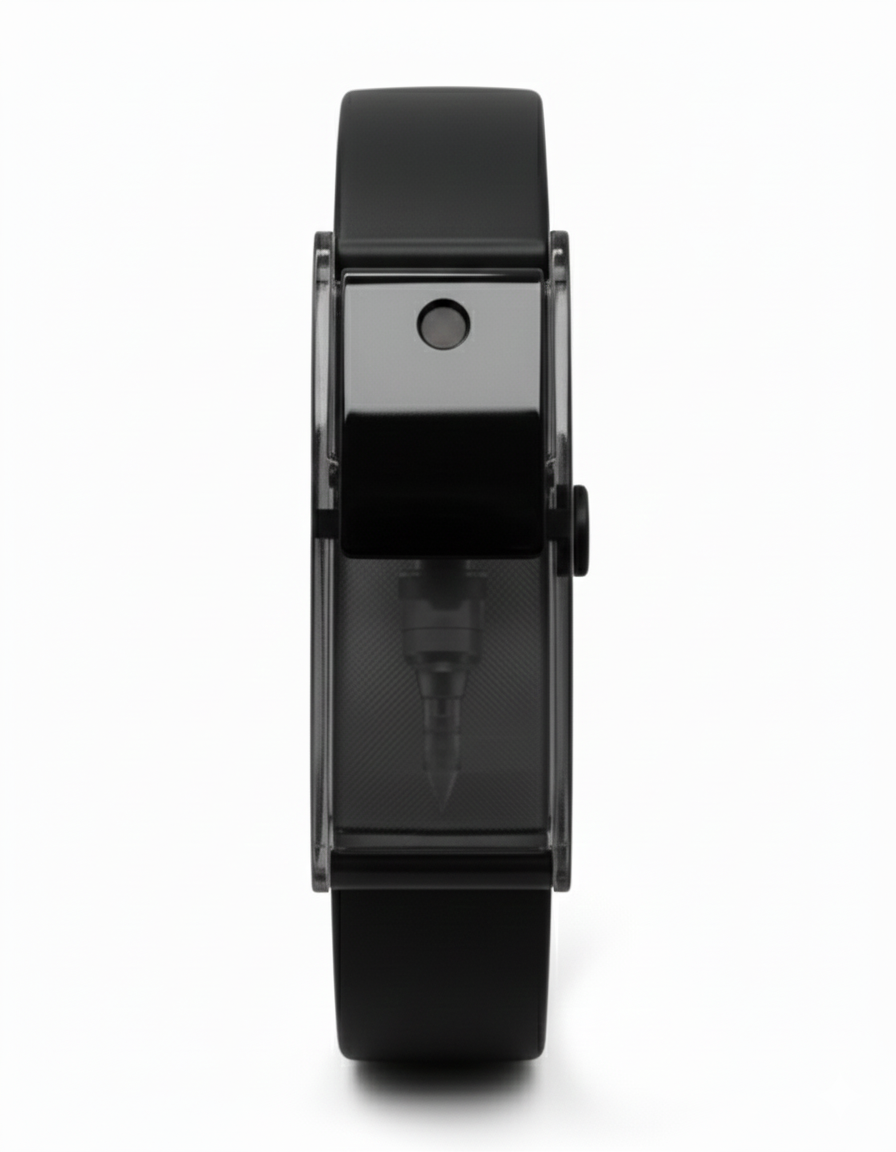 Pulsera Atomizadora de Fragancias - Negro Azabache