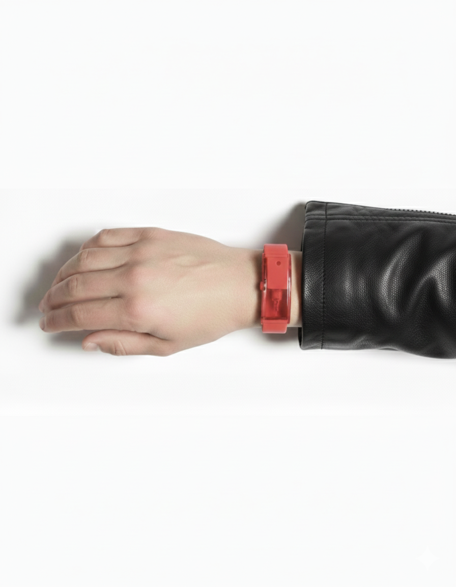 Pulsera Atomizadora de Fragancias - Rojo Rubí